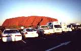 Ayers Rock, sunset viewing area (click for enlargement)